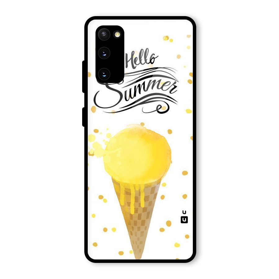 Ice Cream Summer Glass Back Case for Galaxy S20 FE 5G