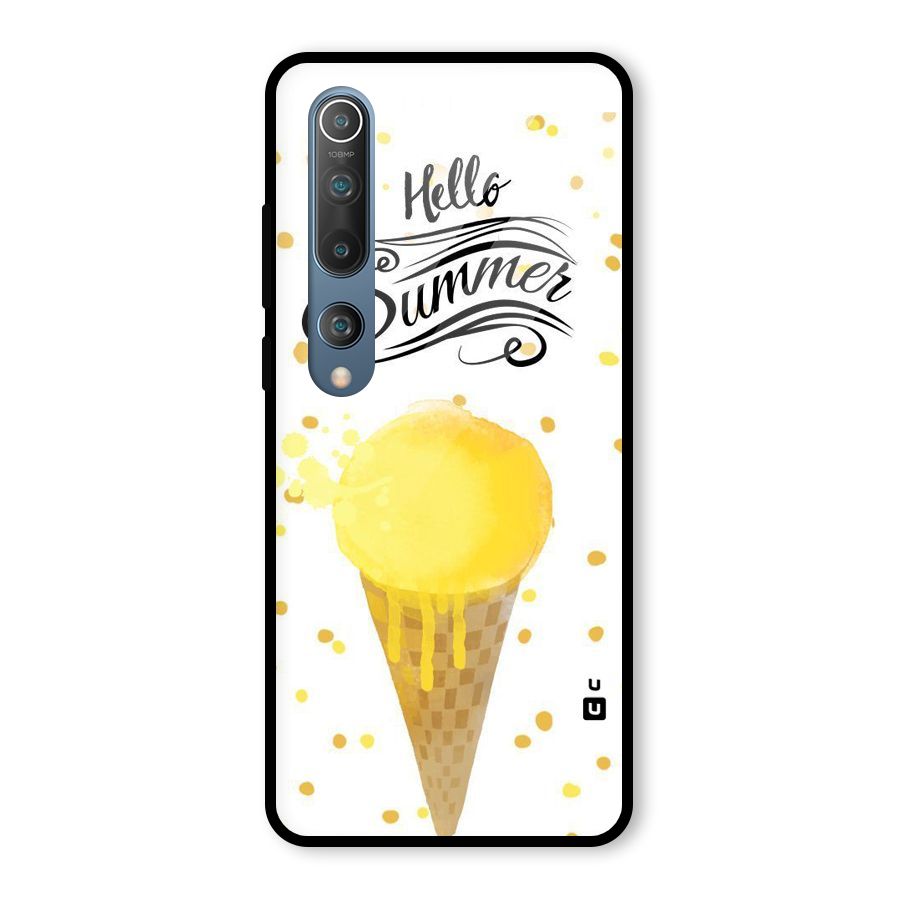 Ice Cream Summer Glass Back Case for Mi 10