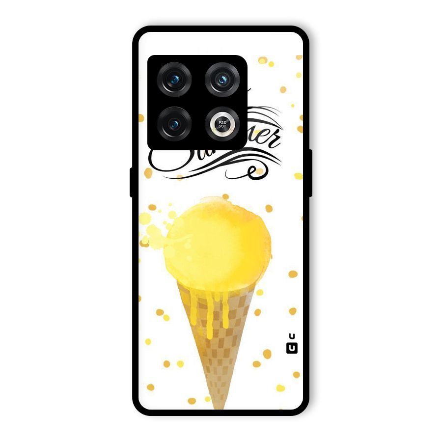 Ice Cream Summer Glass Back Case for OnePlus 10 Pro 5G