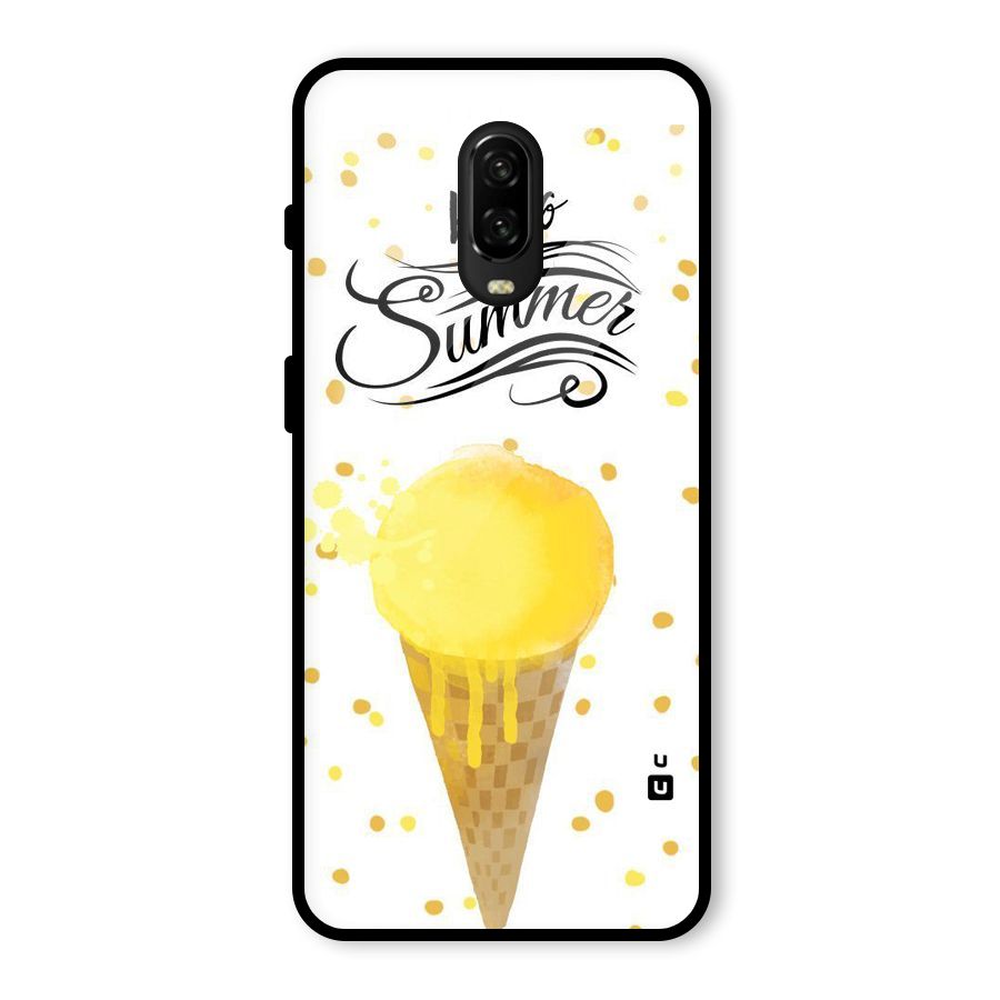 Ice Cream Summer Glass Back Case for OnePlus 6T