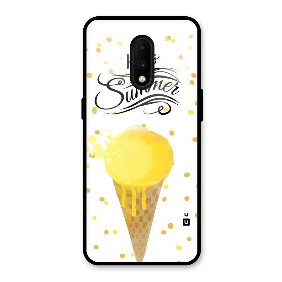 Ice Cream Summer Glass Back Case for OnePlus 7