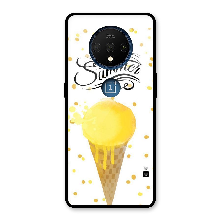 Ice Cream Summer Glass Back Case for OnePlus 7T