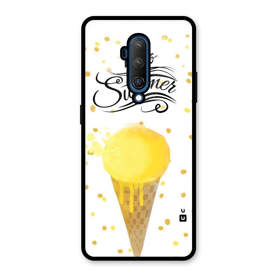 Ice Cream Summer Glass Back Case for OnePlus 7T Pro