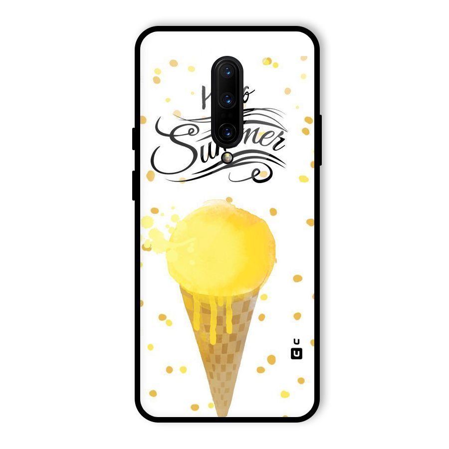 Ice Cream Summer Glass Back Case for OnePlus 7 Pro