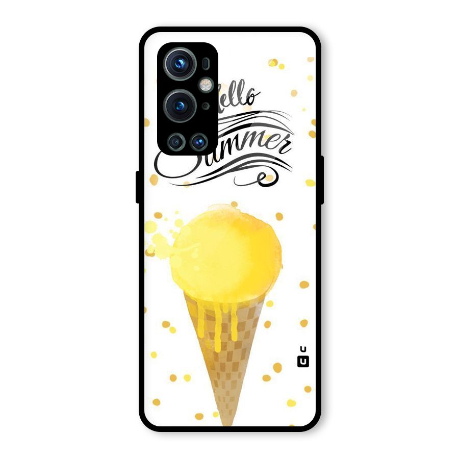 Ice Cream Summer Glass Back Case for OnePlus 9 Pro