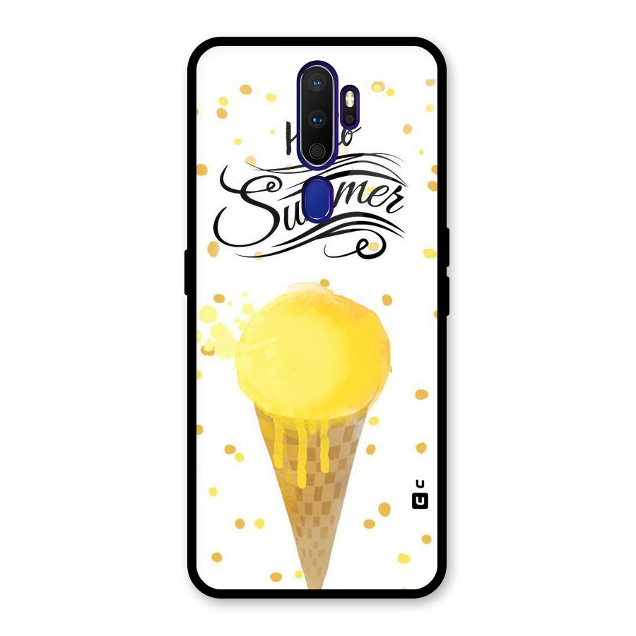 Ice Cream Summer Glass Back Case for Oppo A9 (2020)