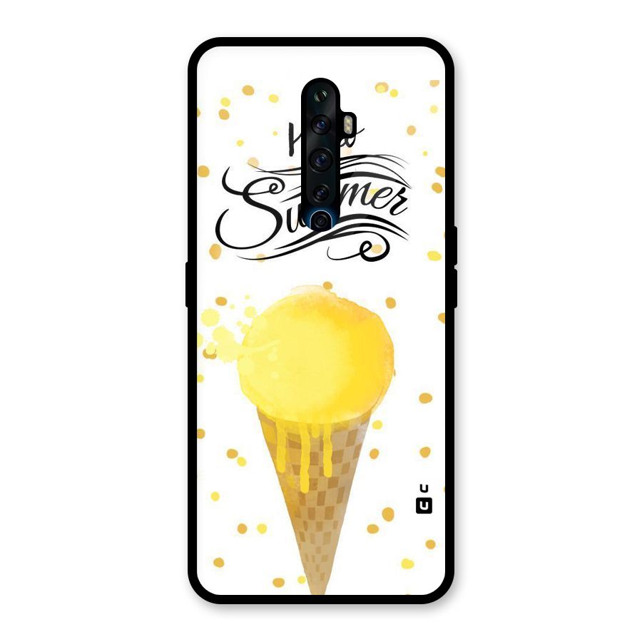 Ice Cream Summer Glass Back Case for Oppo Reno2 F