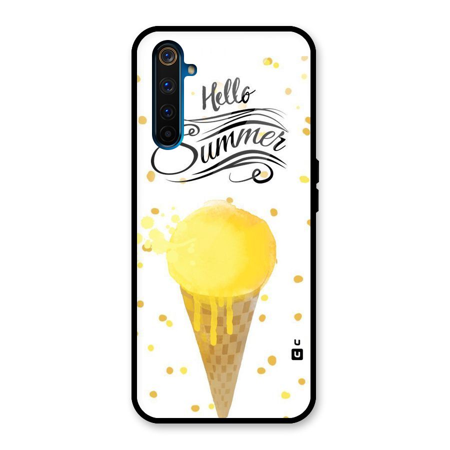 Ice Cream Summer Glass Back Case for Realme 6 Pro