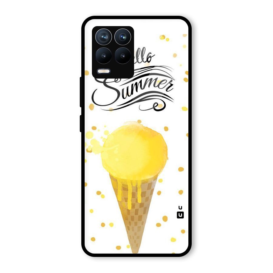 Ice Cream Summer Glass Back Case for Realme 8 Pro