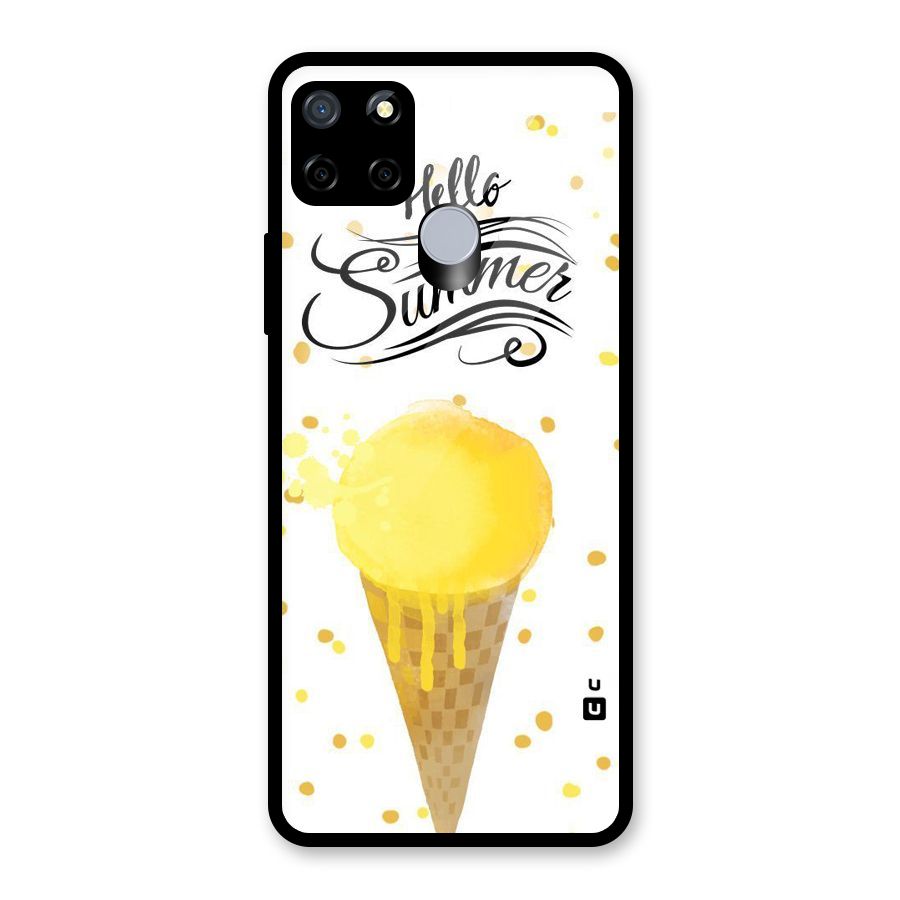 Ice Cream Summer Glass Back Case for Realme C12