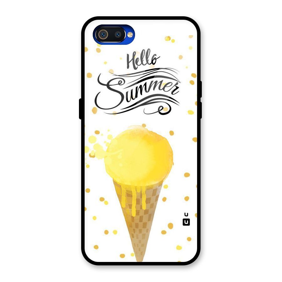 Ice Cream Summer Glass Back Case for Realme C2
