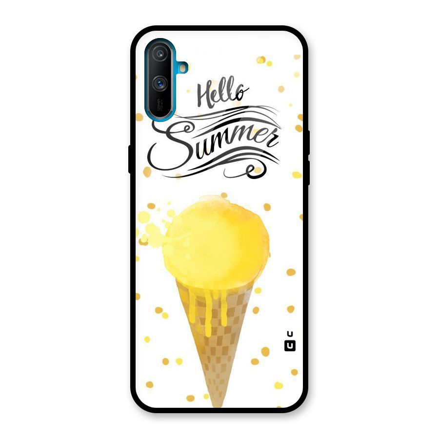 Ice Cream Summer Glass Back Case for Realme C3