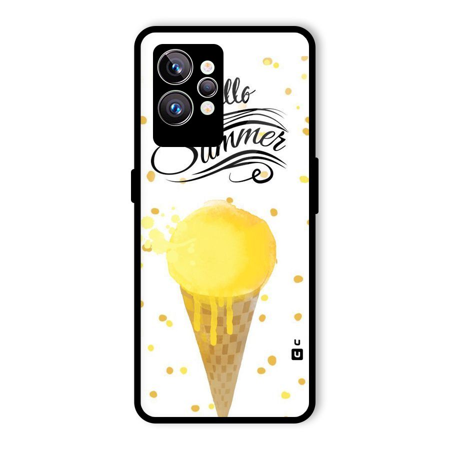 Ice Cream Summer Glass Back Case for Realme GT2 Pro