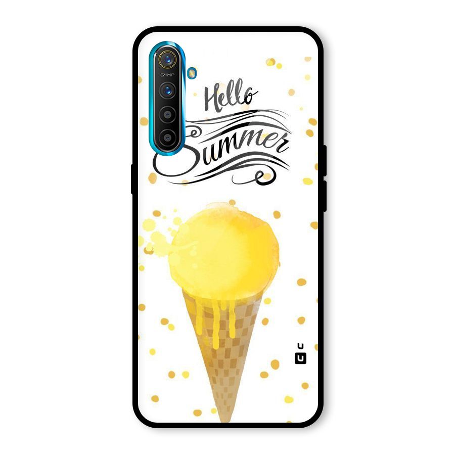 Ice Cream Summer Glass Back Case for Realme X2
