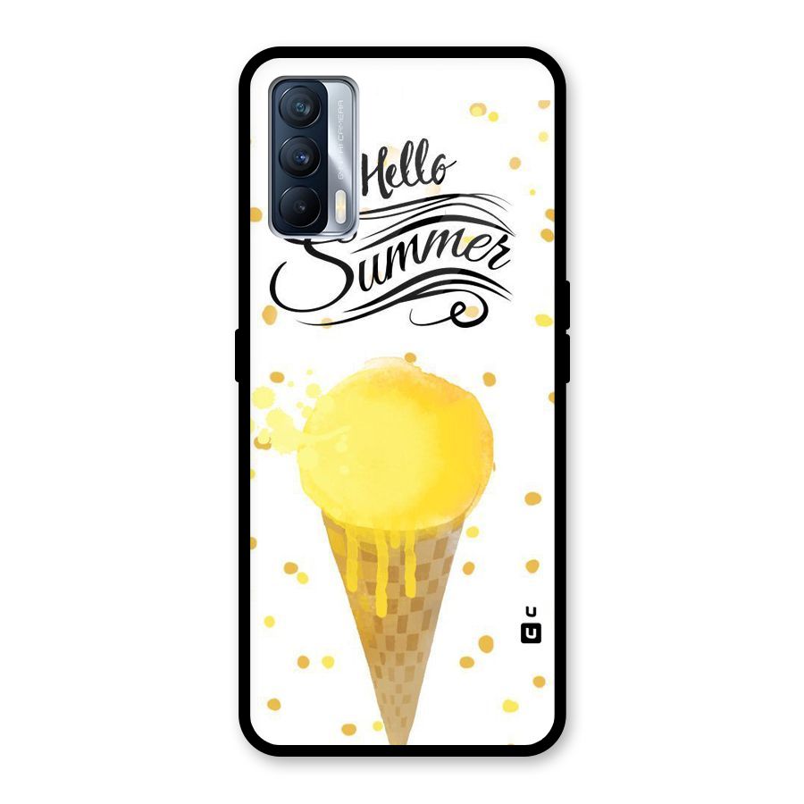 Ice Cream Summer Glass Back Case for Realme X7