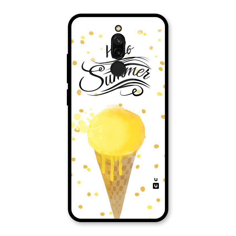 Ice Cream Summer Glass Back Case for Redmi 8