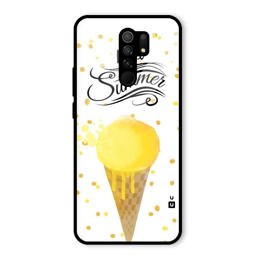 Ice Cream Summer Glass Back Case for Redmi 9 Prime