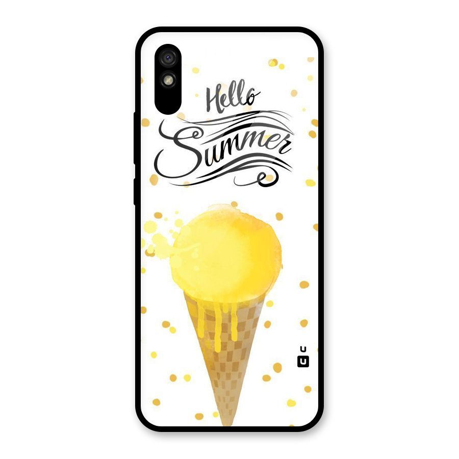 Ice Cream Summer Glass Back Case for Redmi 9i
