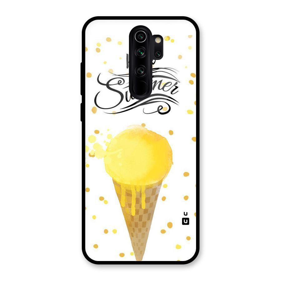 Ice Cream Summer Glass Back Case for Redmi Note 8 Pro
