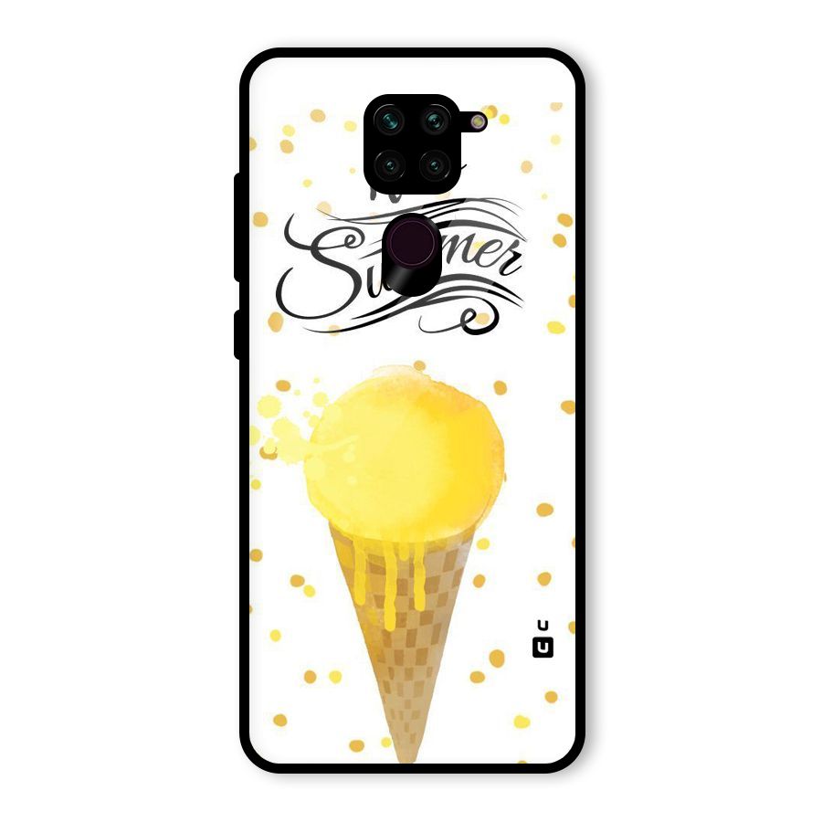 Ice Cream Summer Glass Back Case for Redmi Note 9