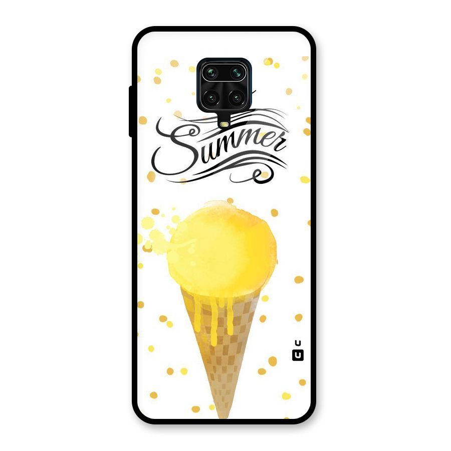Ice Cream Summer Glass Back Case for Redmi Note 9 Pro Max