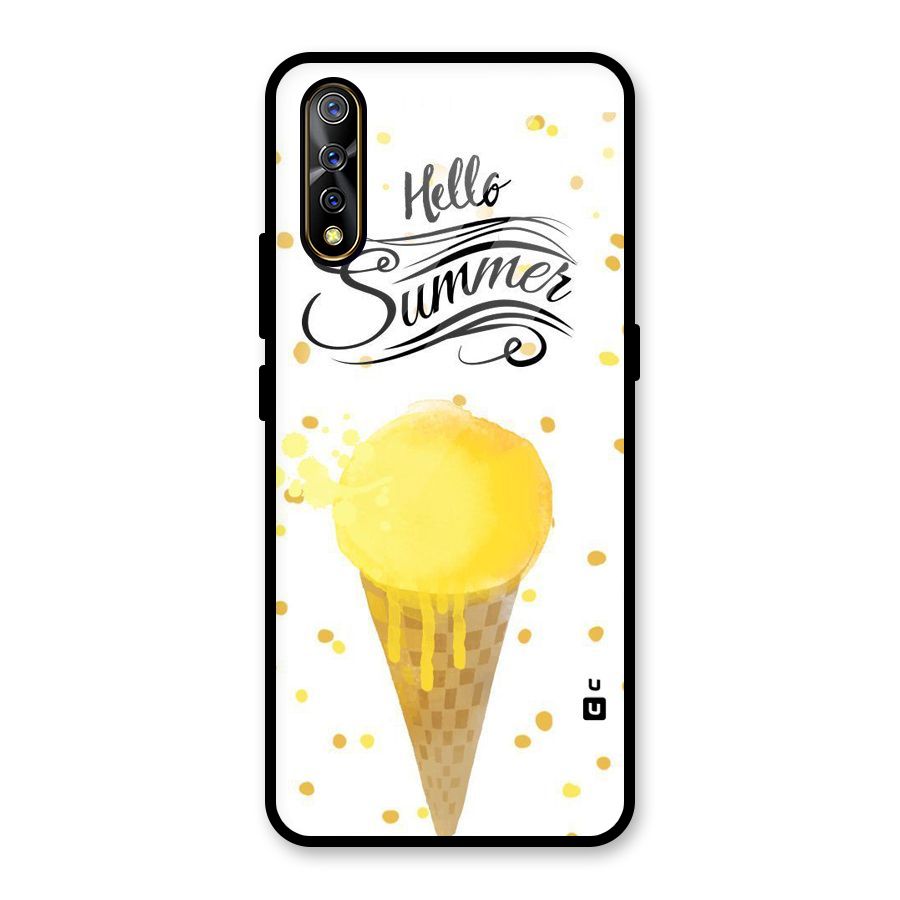 Ice Cream Summer Glass Back Case for Vivo S1