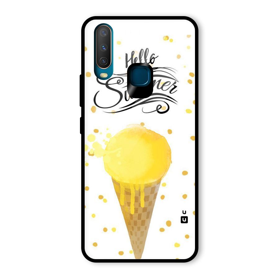 Ice Cream Summer Glass Back Case for Vivo Y17