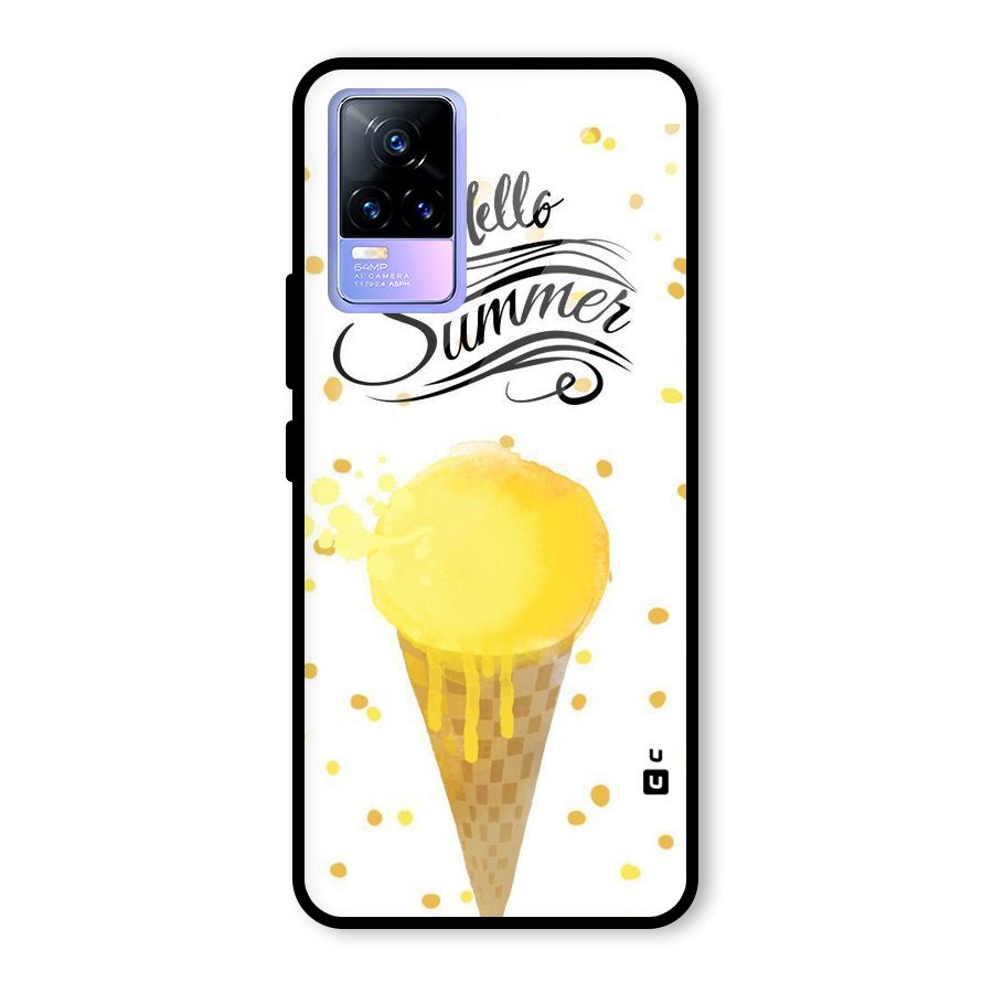 Ice Cream Summer Glass Back Case for Vivo Y73