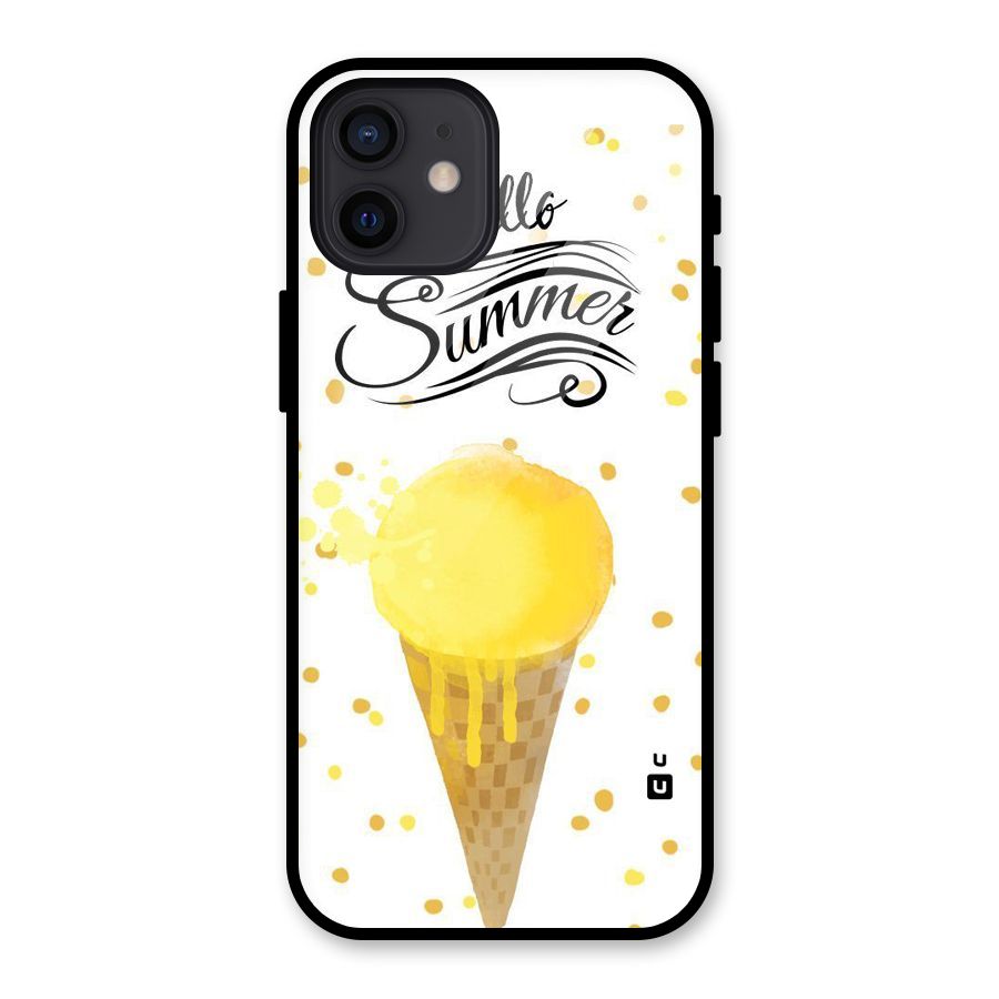 Ice Cream Summer Glass Back Case for iPhone 12