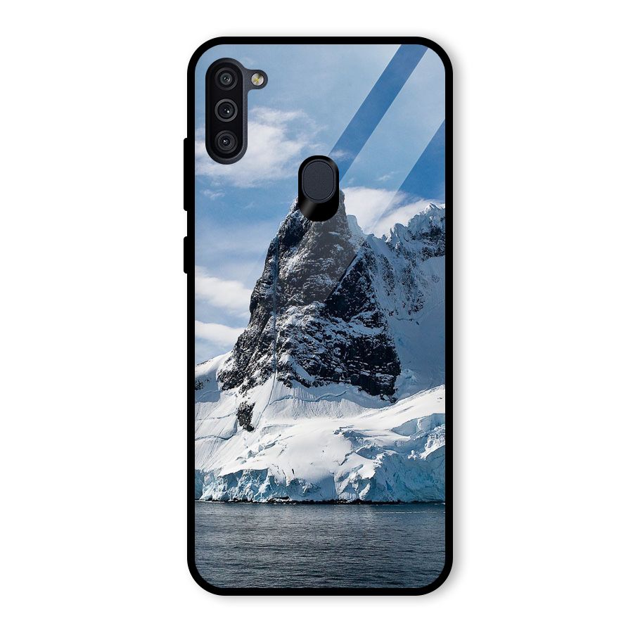 Ice Mountains Glass Back Case for Galaxy M11