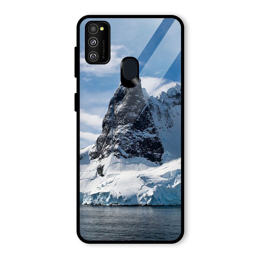 Ice Mountains Glass Back Case for Galaxy M30s