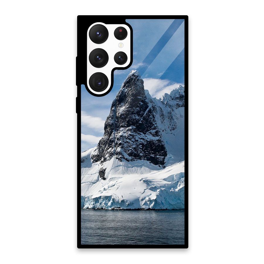 Ice Mountains Glass Back Case for Galaxy S22 Ultra 5G