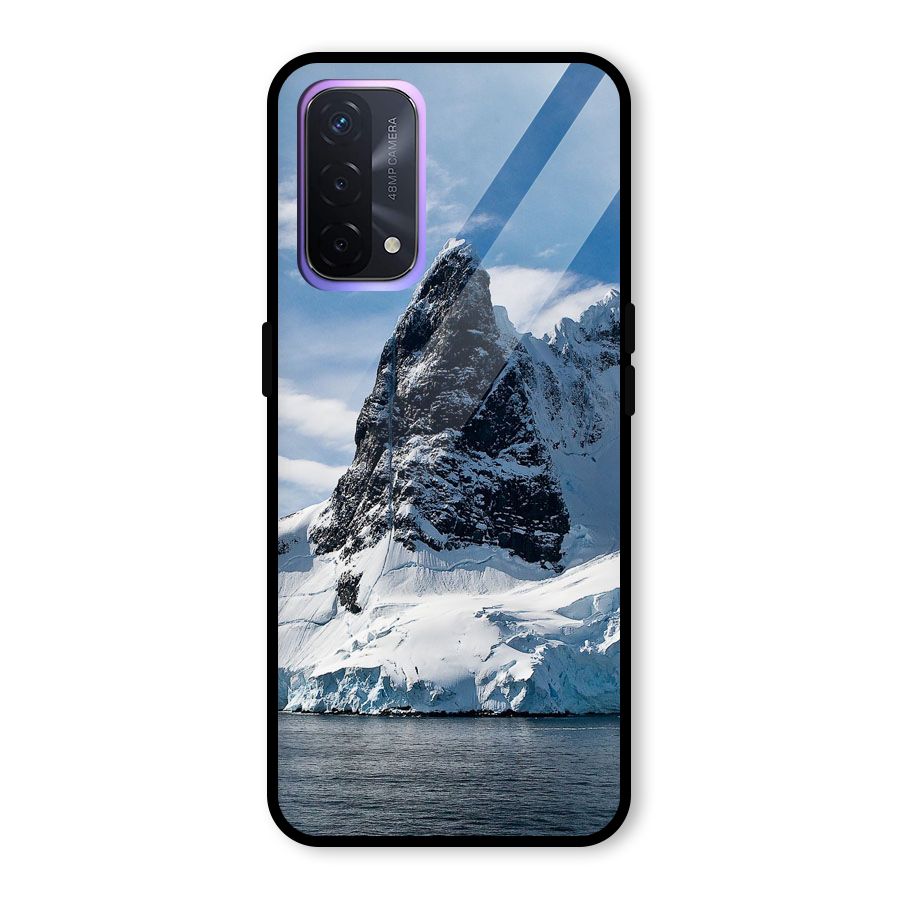Ice Mountains Glass Back Case for Oppo A74 5G