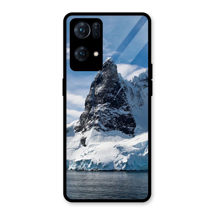 Ice Mountains Glass Back Case for Oppo Reno7 Pro 5G