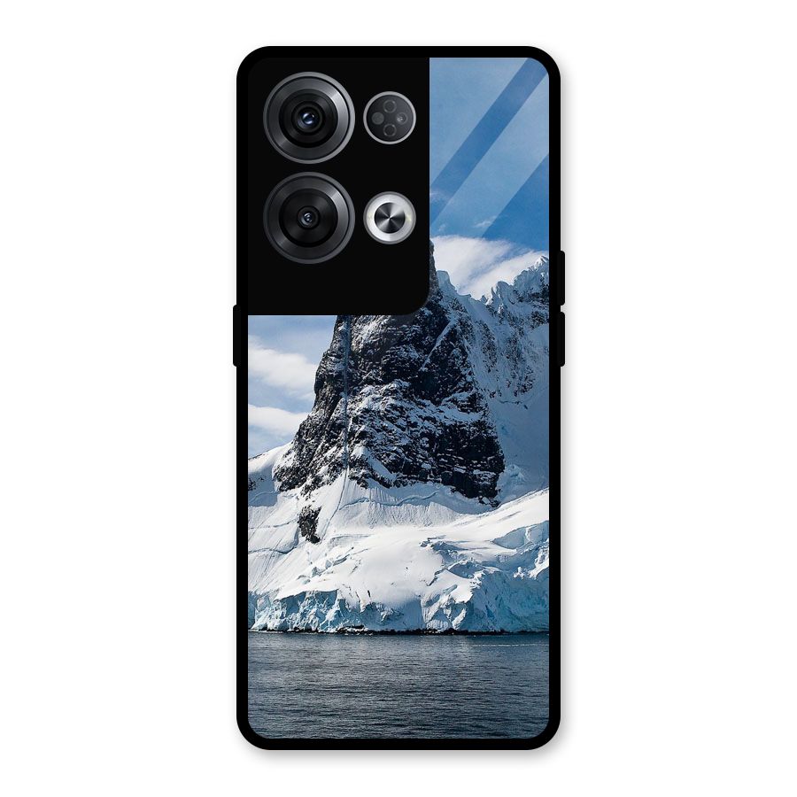 Ice Mountains Glass Back Case for Oppo Reno8 Pro 5G