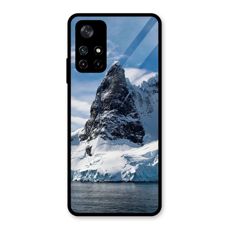 Ice Mountains Glass Back Case for Poco M4 Pro 5G