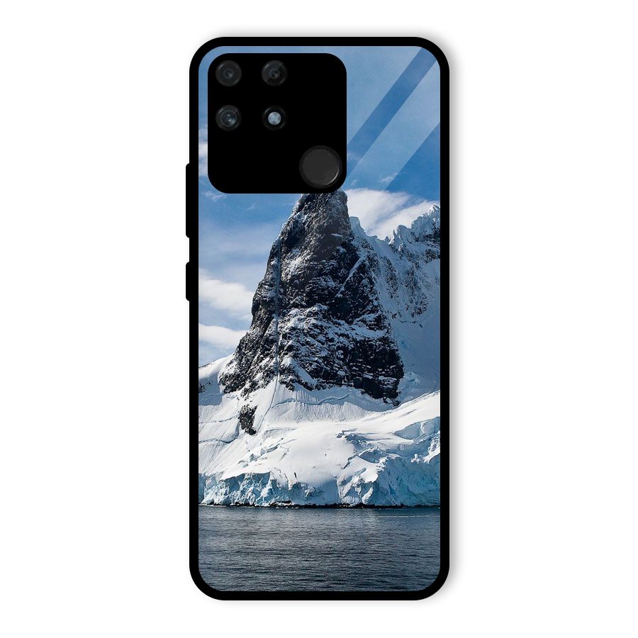 Ice Mountains Glass Back Case for Realme Narzo 50A