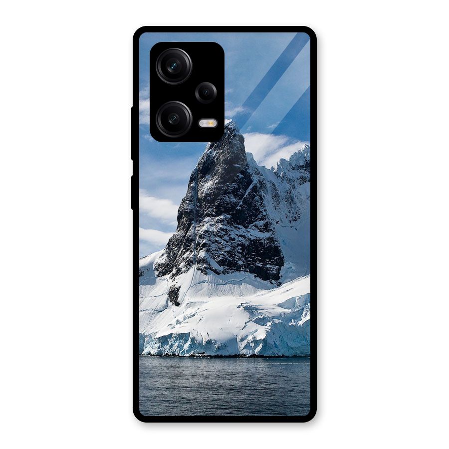 Ice Mountains Glass Back Case for Redmi Note 12 Pro