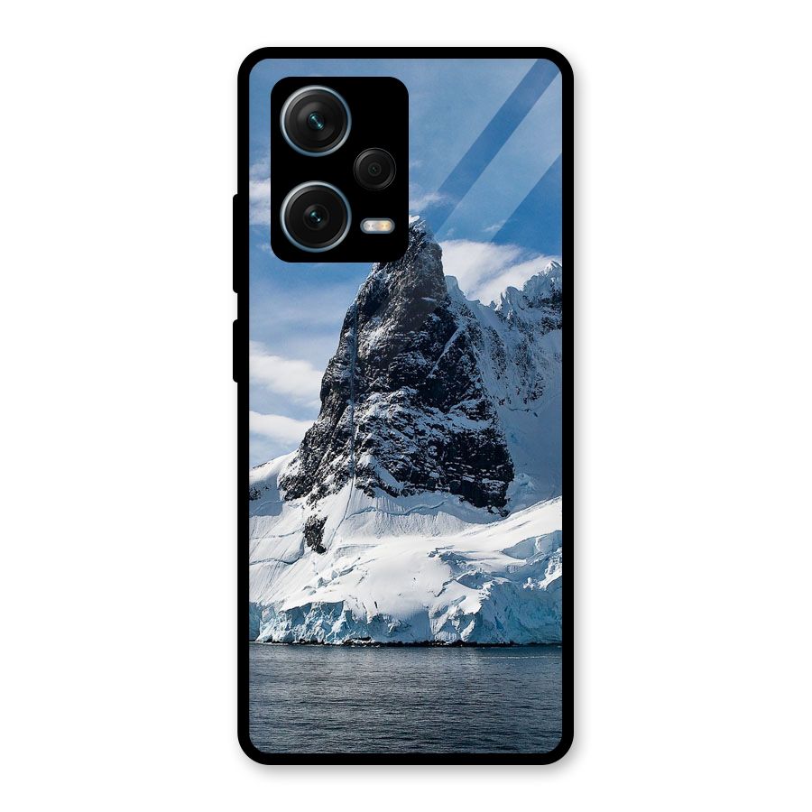 Ice Mountains Glass Back Case for Redmi Note 12 Pro Plus 5G