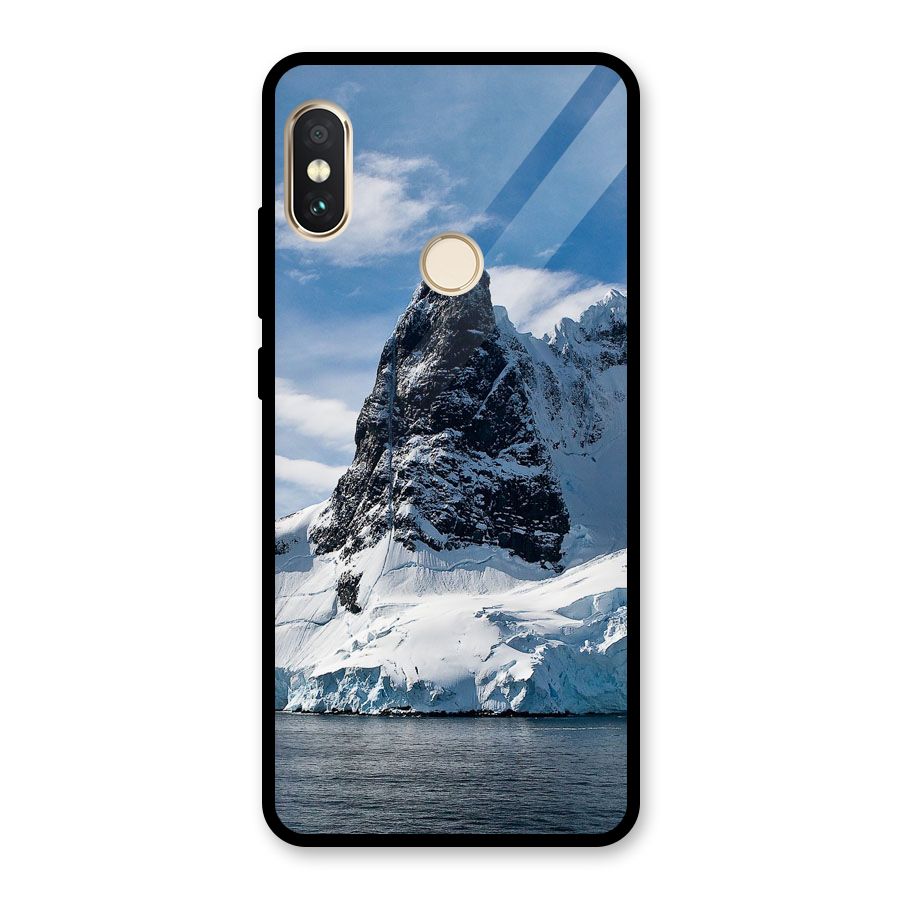 Ice Mountains Glass Back Case for Redmi Note 5 Pro