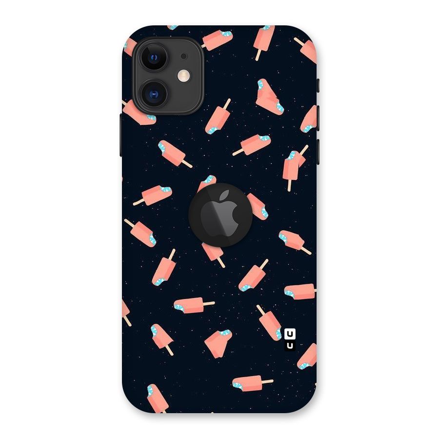 Icy Pattern Back Case for iPhone 11 Logo Cut