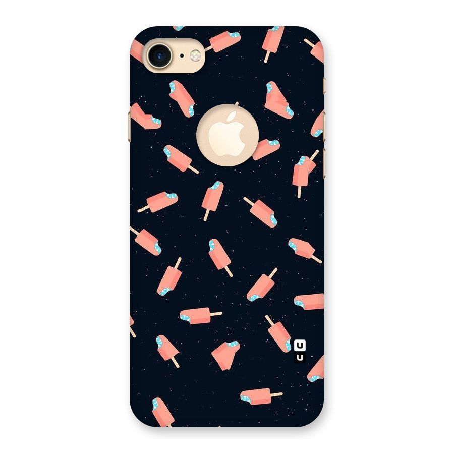 Icy Pattern Back Case for iPhone 7 Logo Cut
