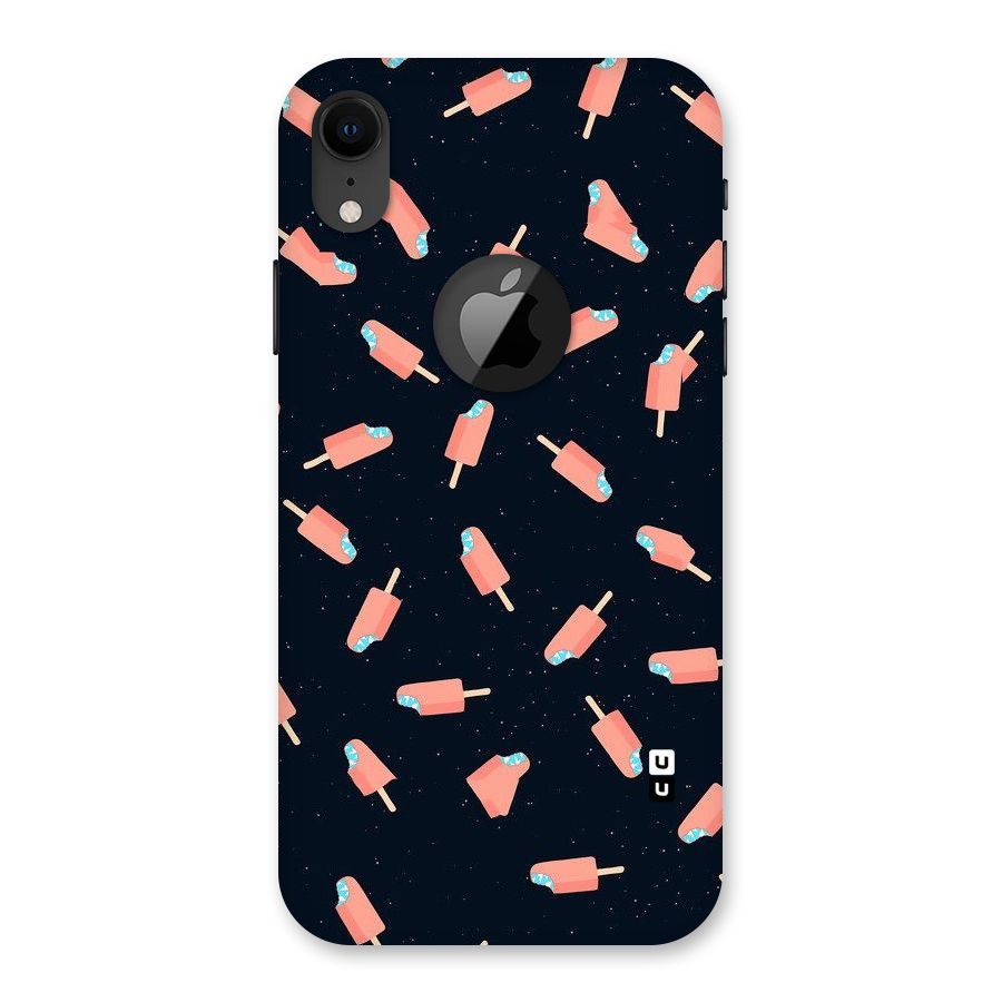 Icy Pattern Back Case for iPhone XR Logo Cut