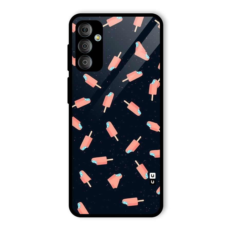 Icy Pattern Glass Back Case for Galaxy F23
