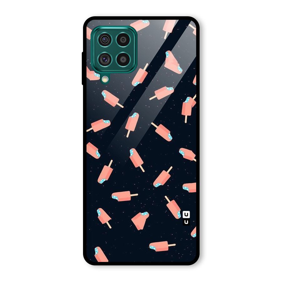 Icy Pattern Glass Back Case for Galaxy F62