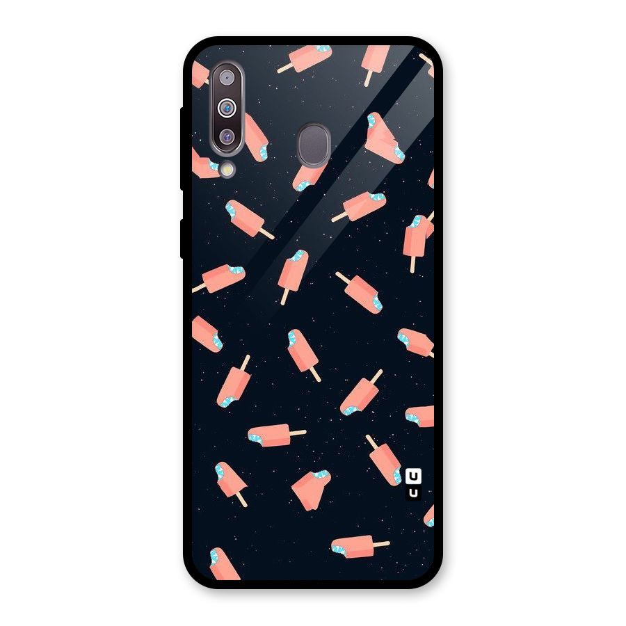 Icy Pattern Glass Back Case for Galaxy M30