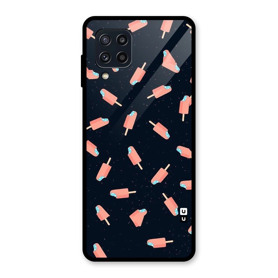 Icy Pattern Glass Back Case for Galaxy M32