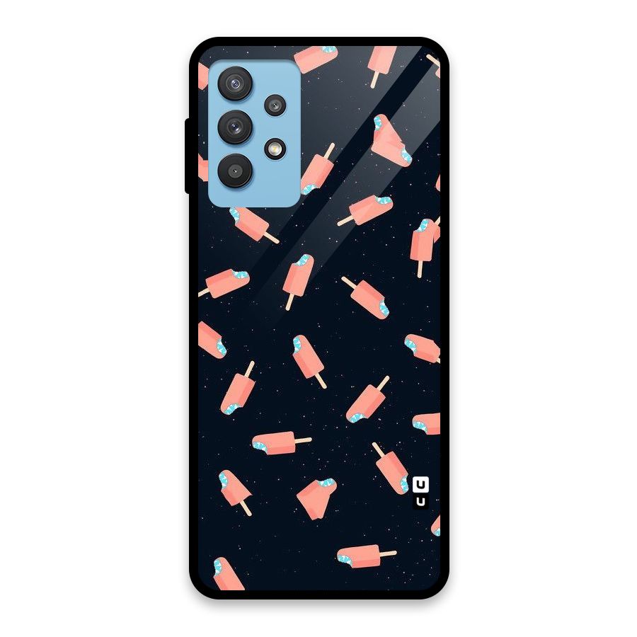 Icy Pattern Glass Back Case for Galaxy M32 5G