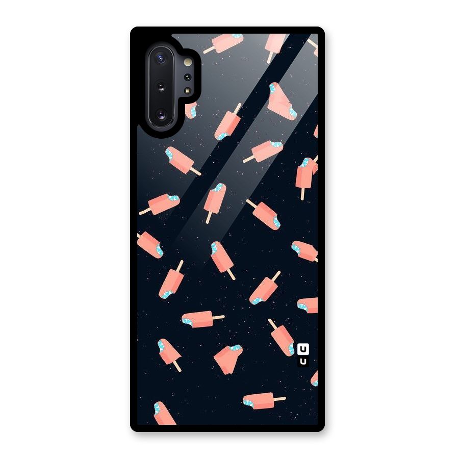 Icy Pattern Glass Back Case for Galaxy Note 10 Plus