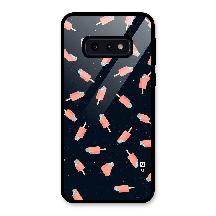 Icy Pattern Glass Back Case for Galaxy S10e